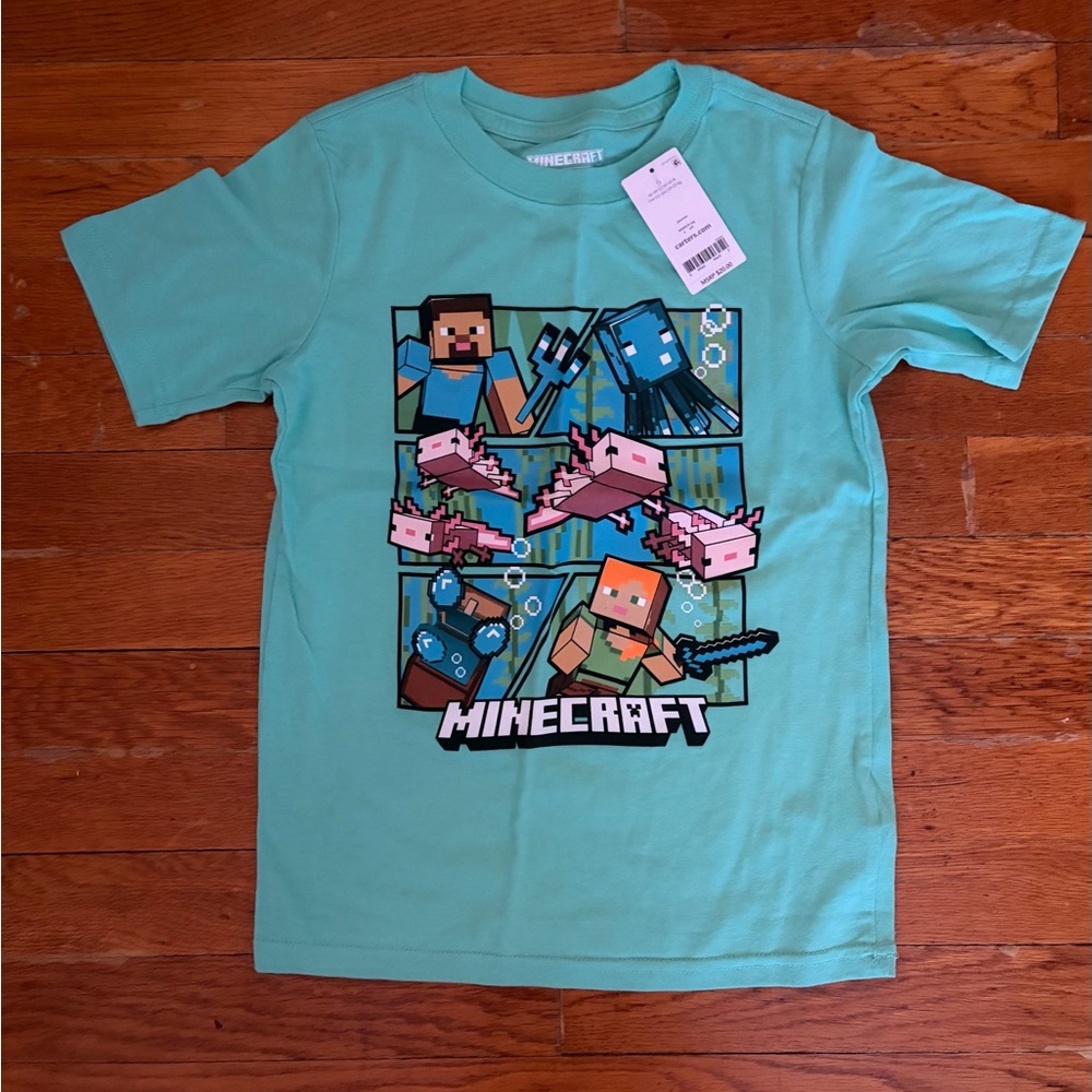 Carter's Teal Minecraft Graphic Tee